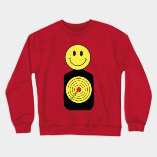 Smiley Face Target Crewneck Sweatshirt